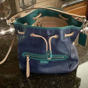 Coach Blue and Green Women's Bag